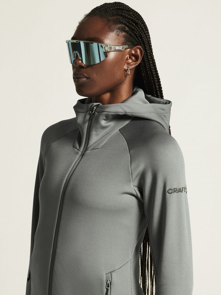 Craft - ADV Explore Power Fleece Hood Jacket W Leaf L