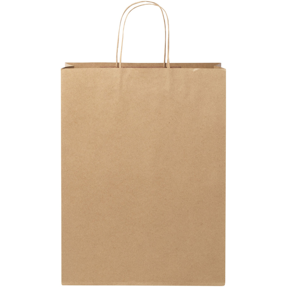 Papieren tas 120 g/m2 gemaakt van kraftpapier met gedraaide handgrepen - 31 x 12 x 41 cm