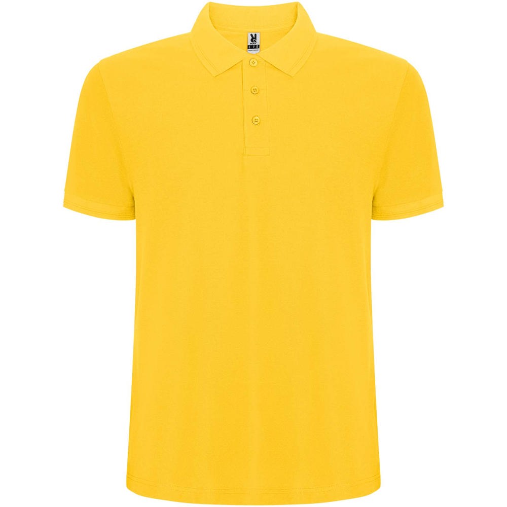 Pegaso Premium 220 g/m² herenpolo met korte mouwen - Geel