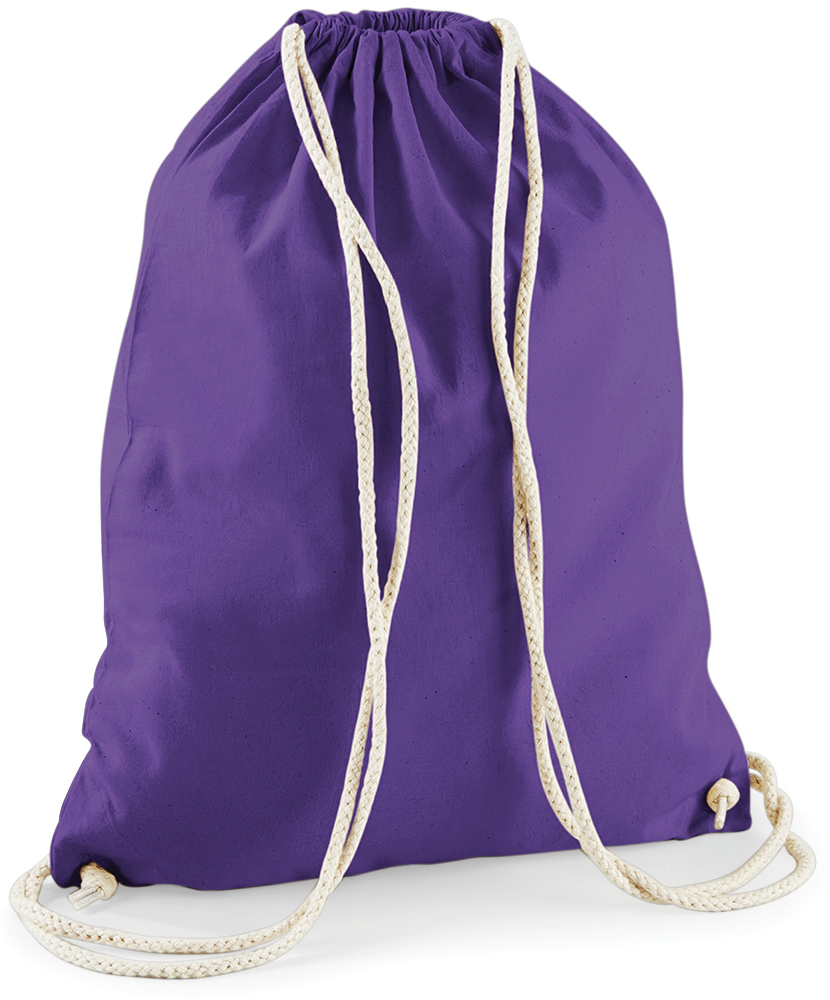 - Katoenen gymtas - Purple