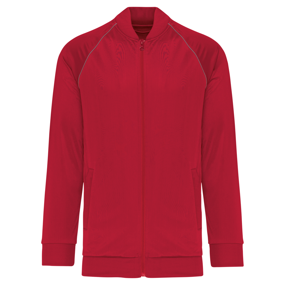 PA384 - Unisex trainingsjas met rits en biesje - Sporty Red