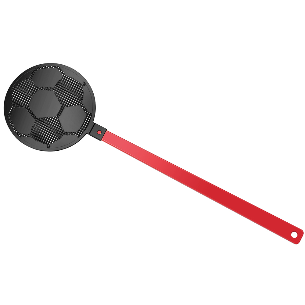 Vliegenmepper "voetbal" - rood/zwart