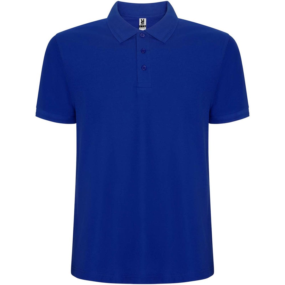 Pegaso Premium 220 g/m² herenpolo met korte mouwen - Blauw