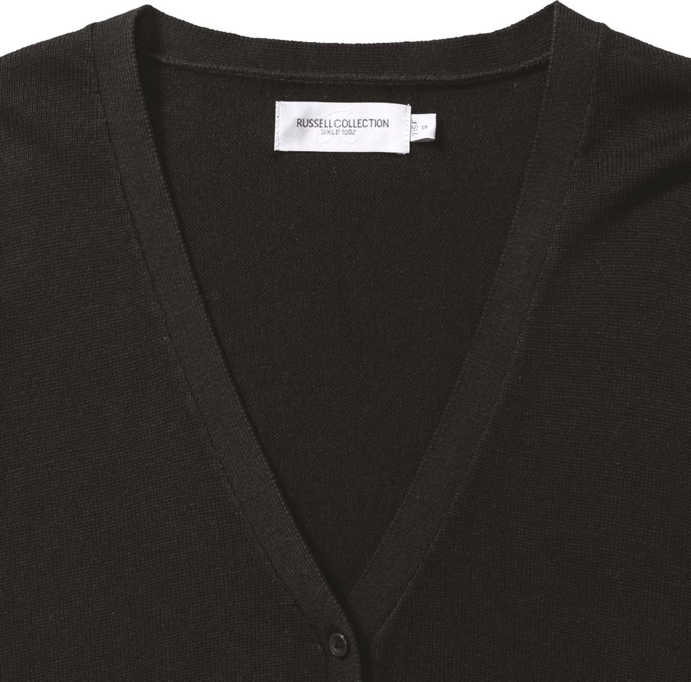 RU715F - Ladies' gebreid vest met V-hals