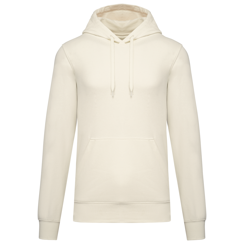 - Ecologische herensweater met capuchon - Coconut Milk