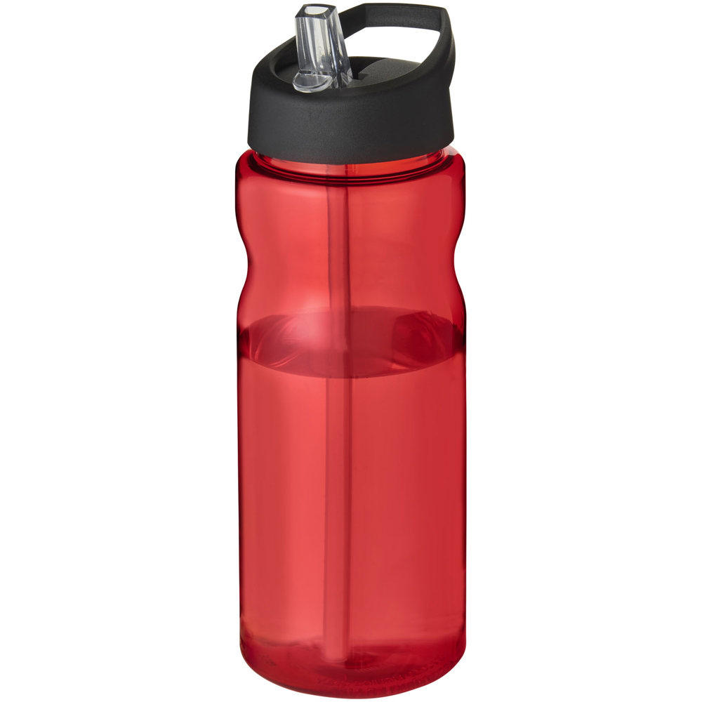 H2O Active® Base Tritan™ 650 mlsportfles met tuitdeksel - Rood, Zwart
