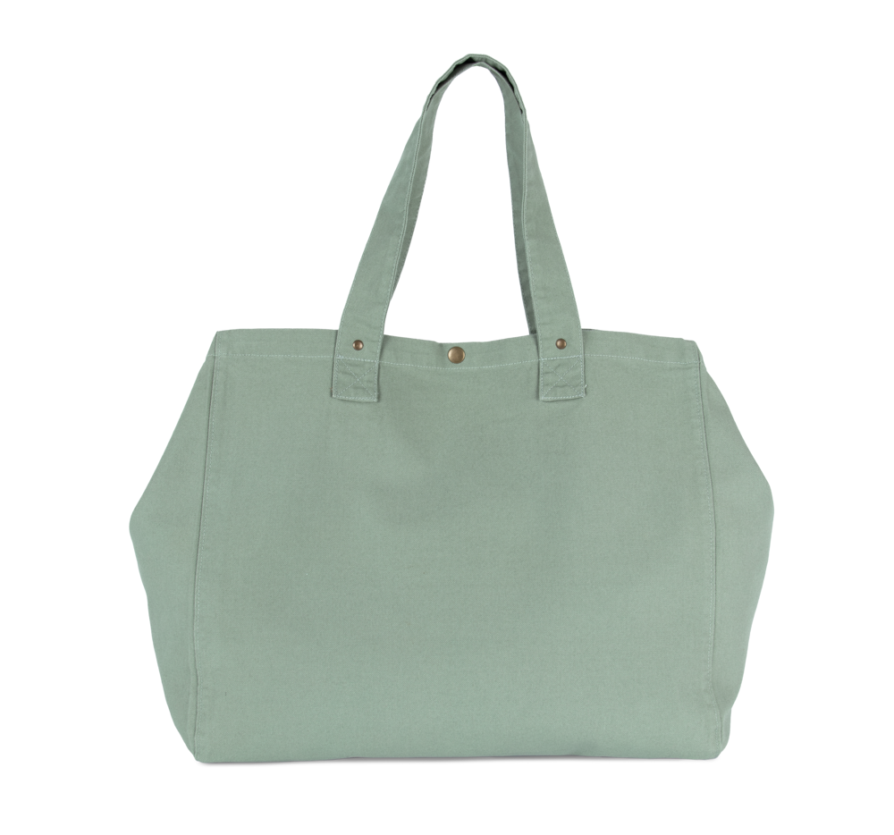 KI3208 - Shopper van verwassen katoen