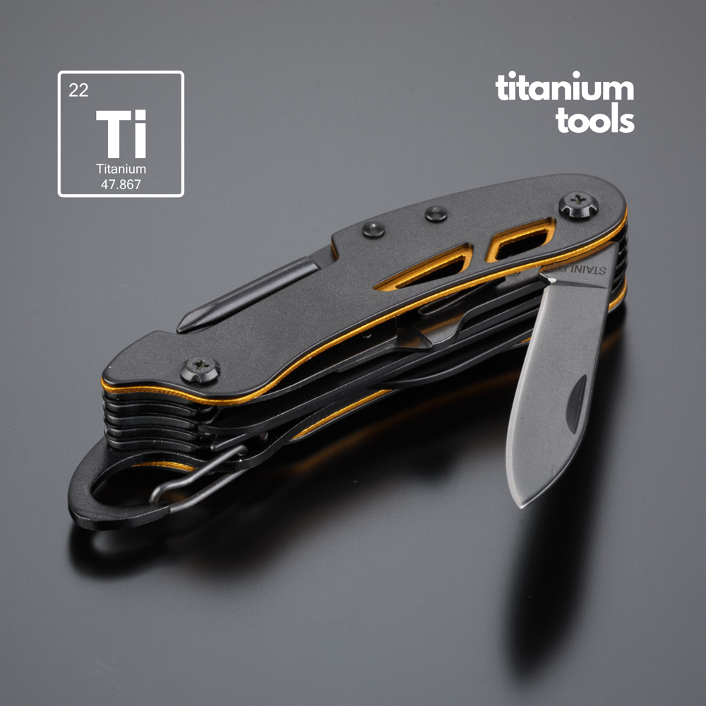 Optima Set II: multitool, zakmes en middelgrote zaklamp