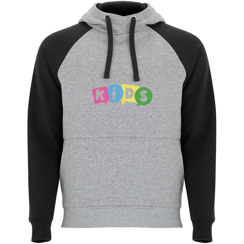 Badet 280 g/m² tweekleurige kinderhoodie
