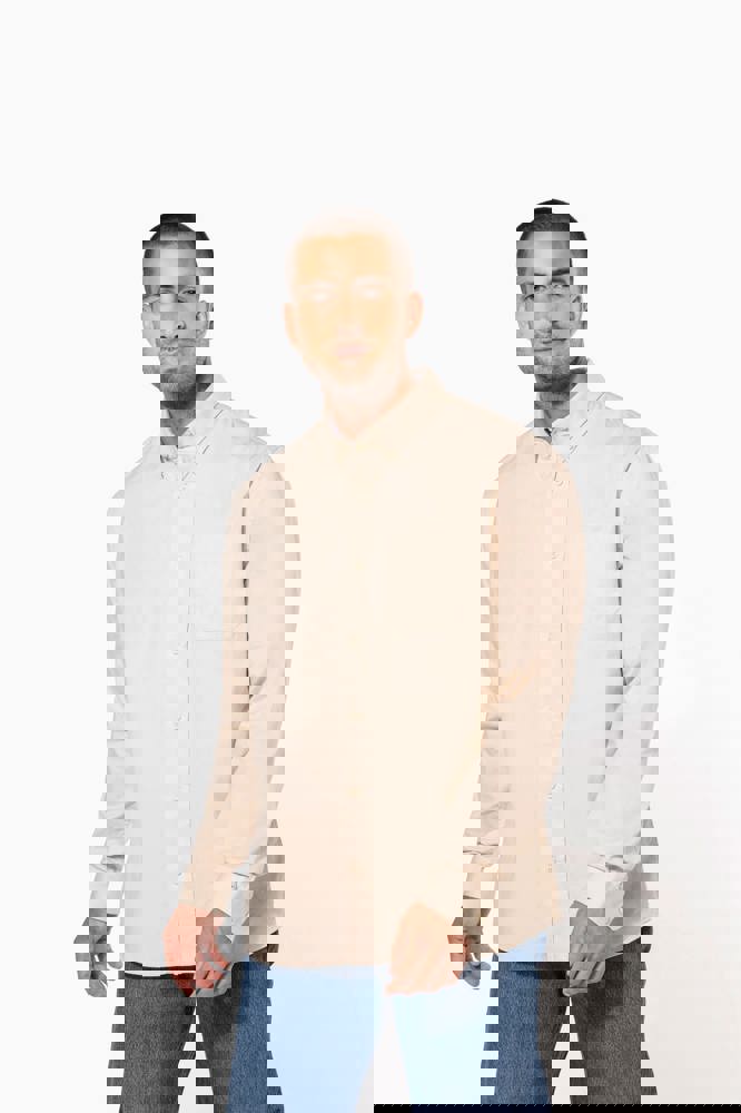 K586 - Herenoverhemd met lange mouwen van katoen Nevada