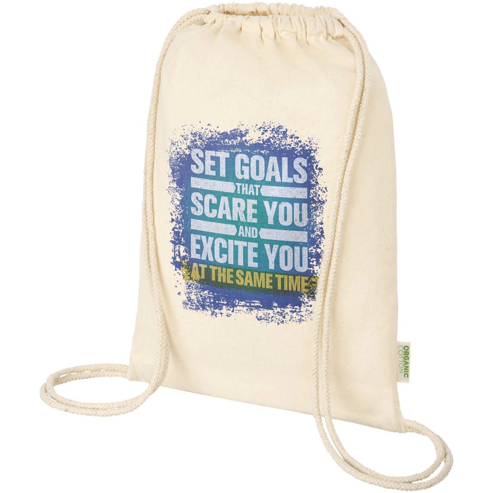 Odisha 140 g/m² OCS biologisch katoenen trekkoordtas 5L