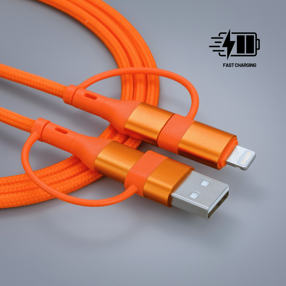 Opti Color oplaad- en datakabel - Oranje