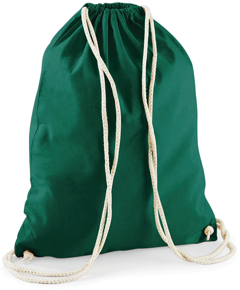 - Katoenen gymtas - Bottle Green