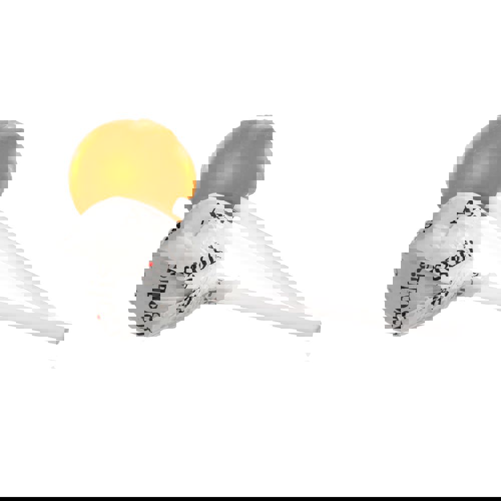 Ronde lolly - Wit/Oranje