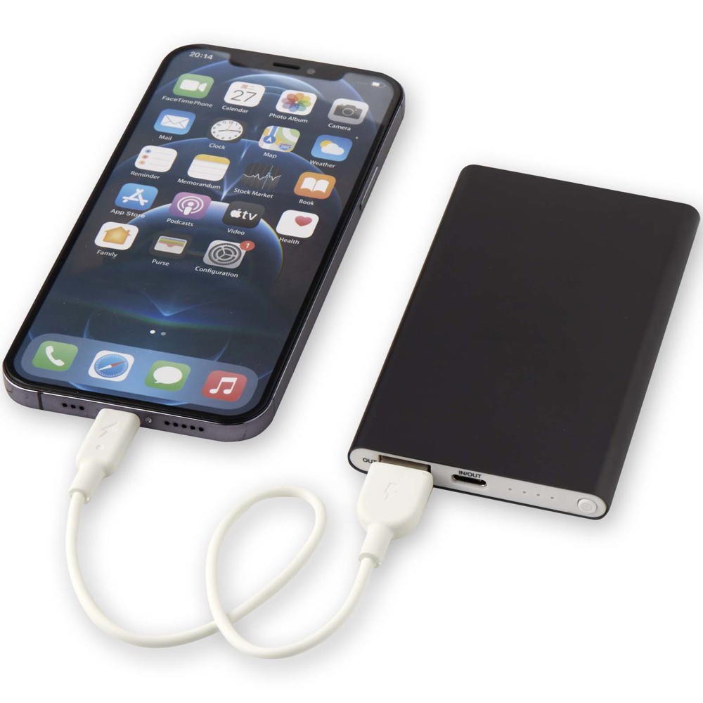 Pep type-C powerbank van 4000 mAh van gerecycled aluminium 