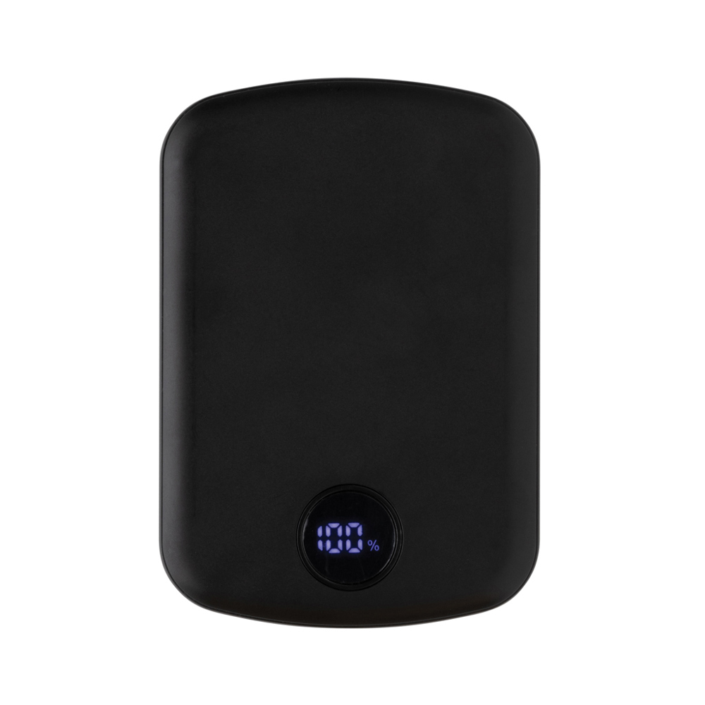MagBoost gerecycled plastic 5000 mah magnetische powerbank - zwart (± PMS Black)