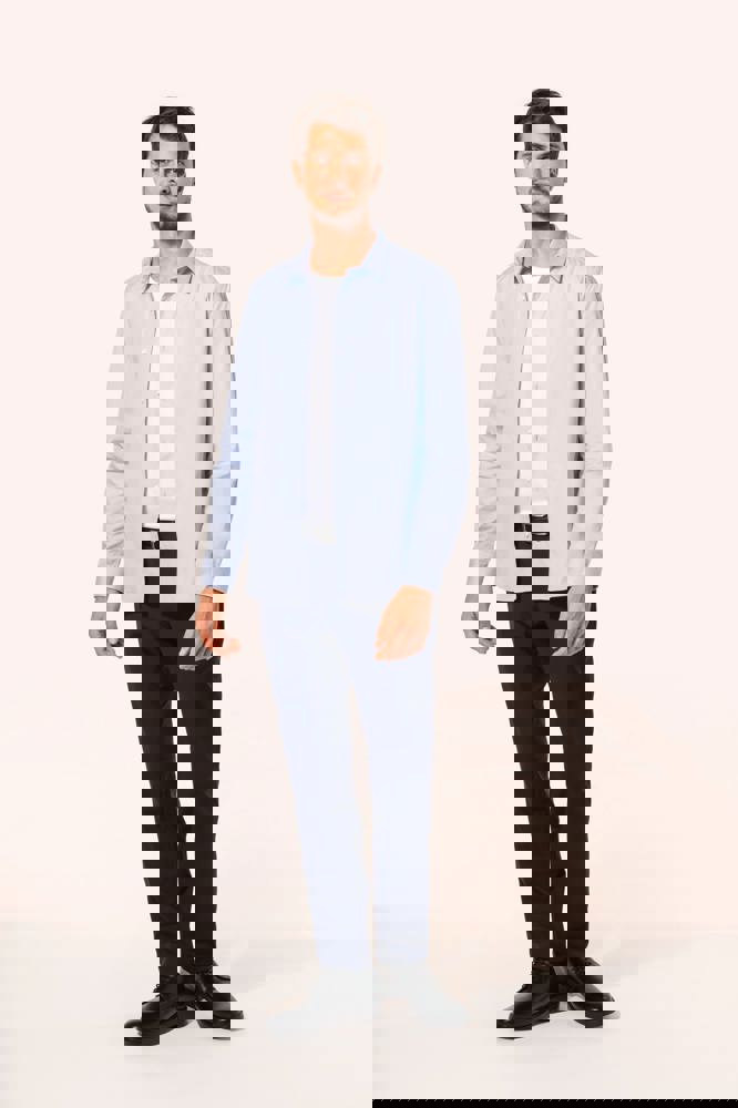 PK504 - Popeline Herenoverhemd met lange mouwen