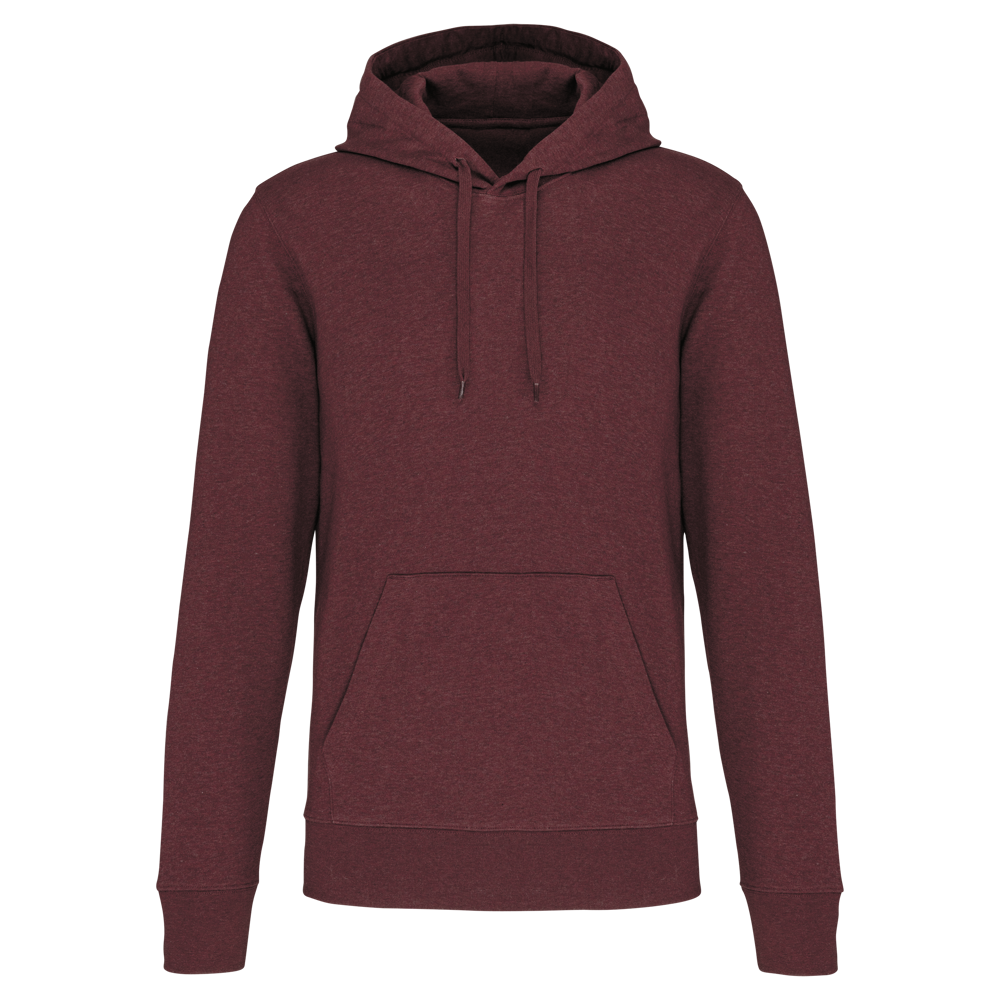 - Ecologische herensweater met capuchon - Wine Heather