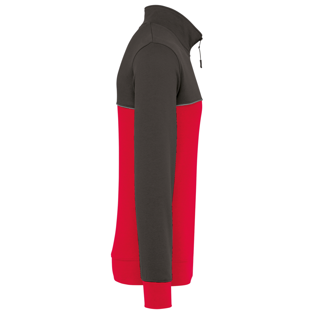 WK404X - Ecologische uniseks sweater met ritskraag