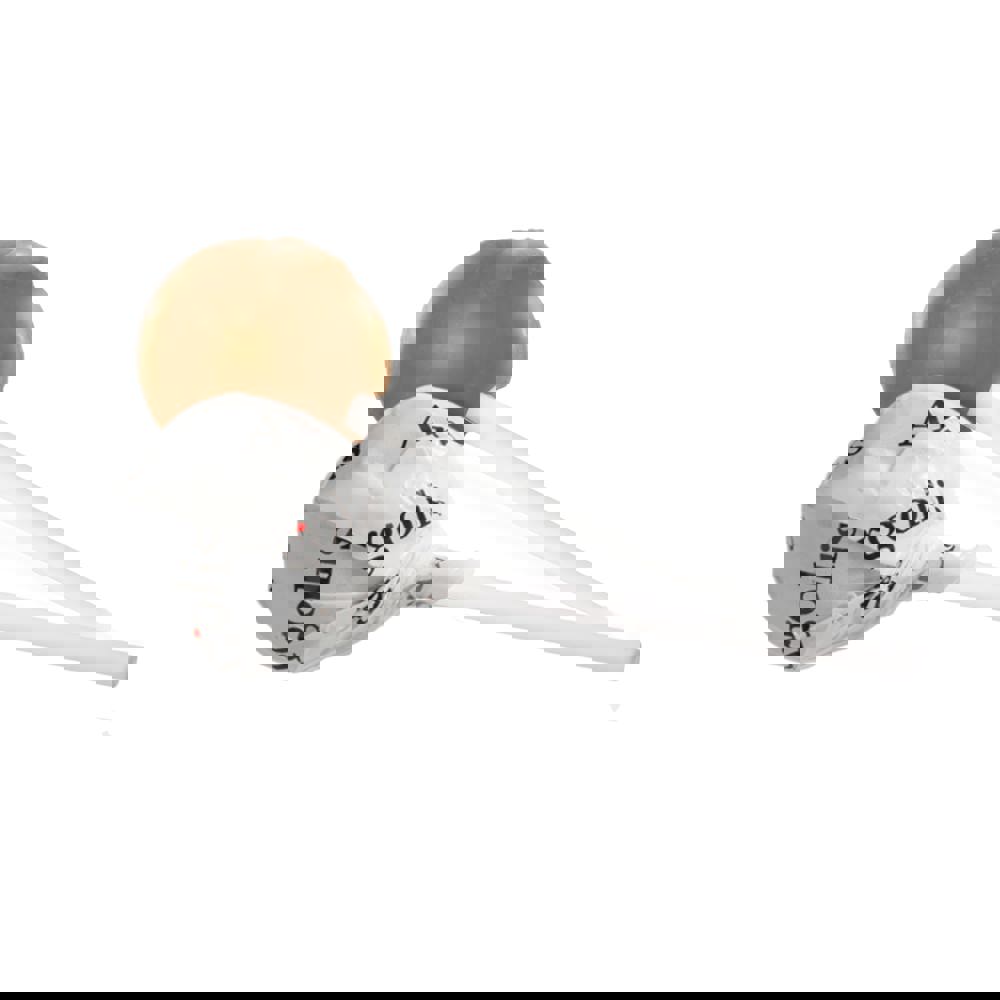 Ronde lolly - Wit/Bruin