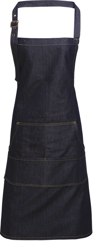 PR126 - Schort met bovenstuk "Denim" - Indigo Denim