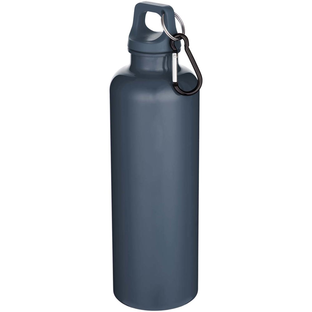Oregon 750 ml effen RCS gerecycleerde plastic drinkfles met karabijnhaak - Hale blauw