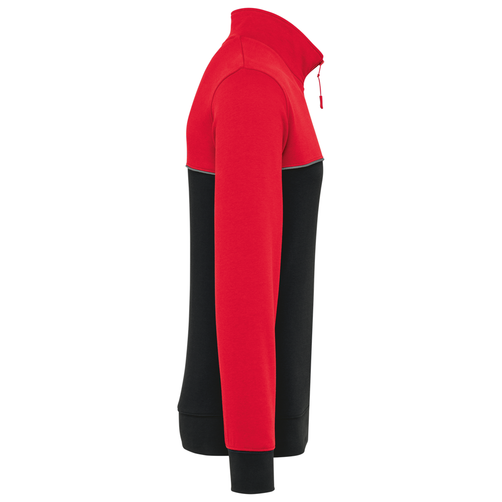 WK404 - Ecologische uniseks sweater met ritskraag