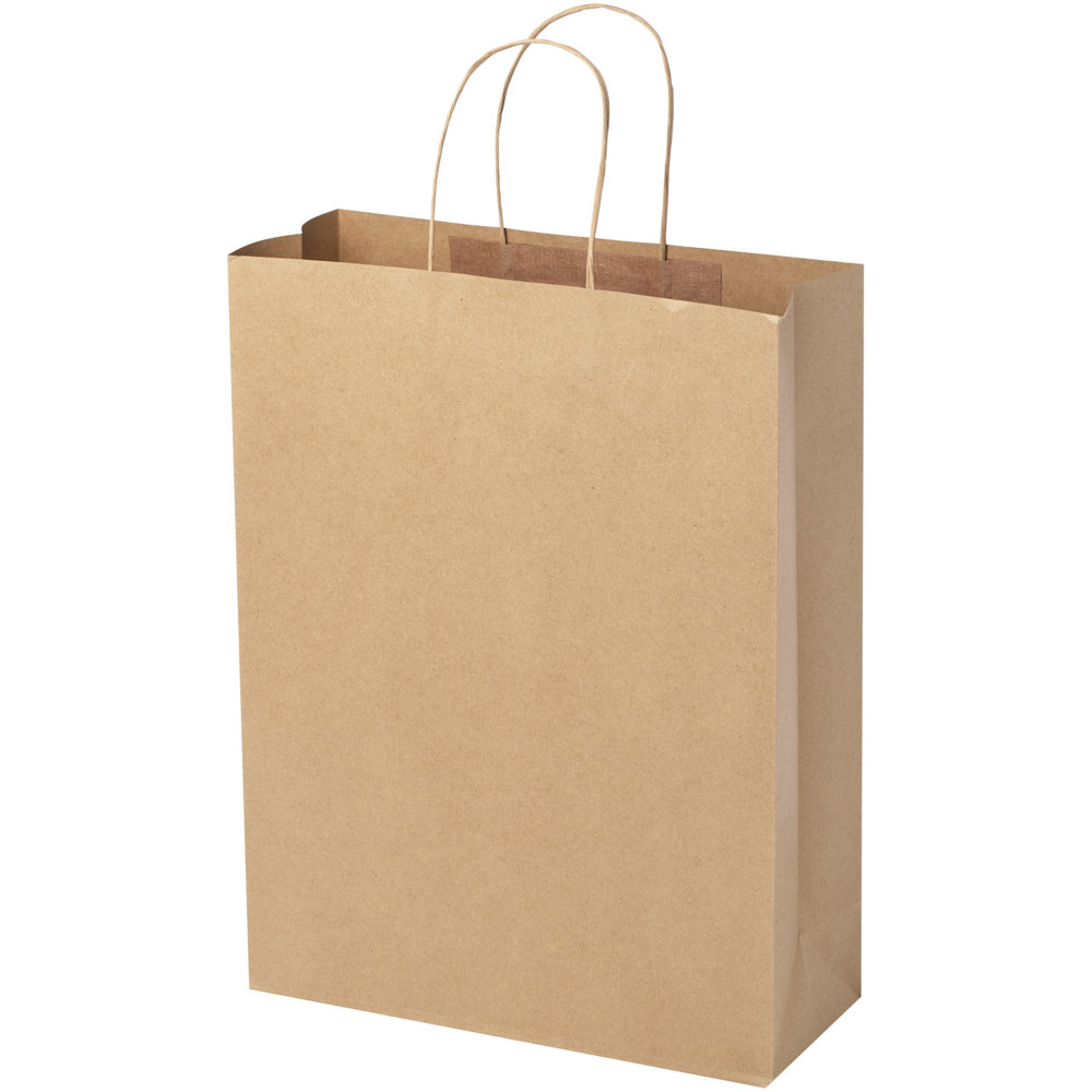 Papieren tas 120 g/m2 gemaakt van kraftpapier met gedraaide handgrepen - 31 x 12 x 41 cm