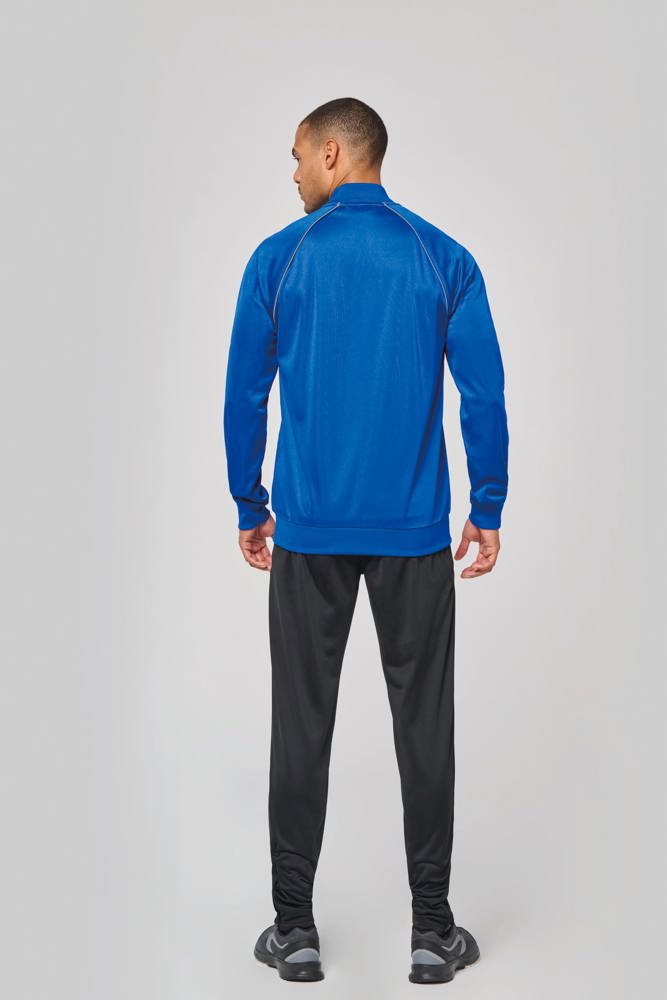 PA384 - Unisex trainingsjas met rits en biesje