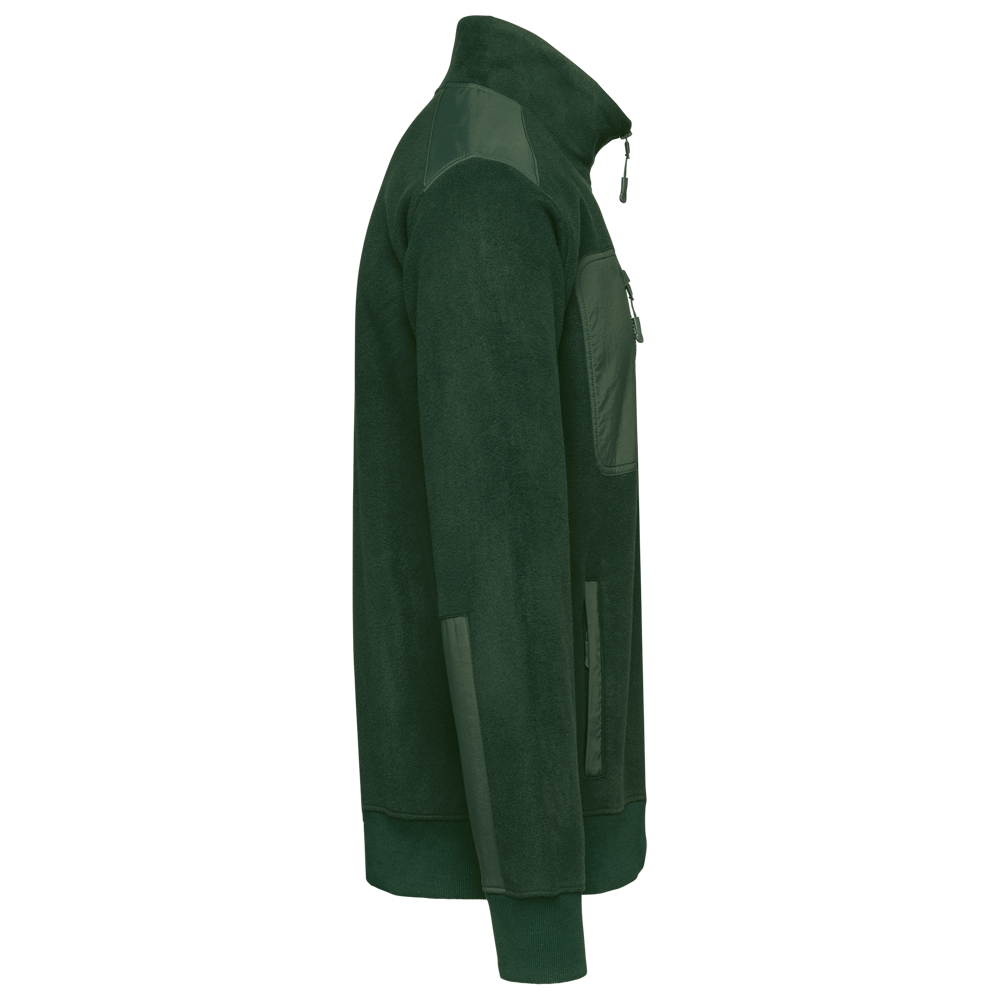 WK905 - Ecologishe fleece met ritskraag unisex