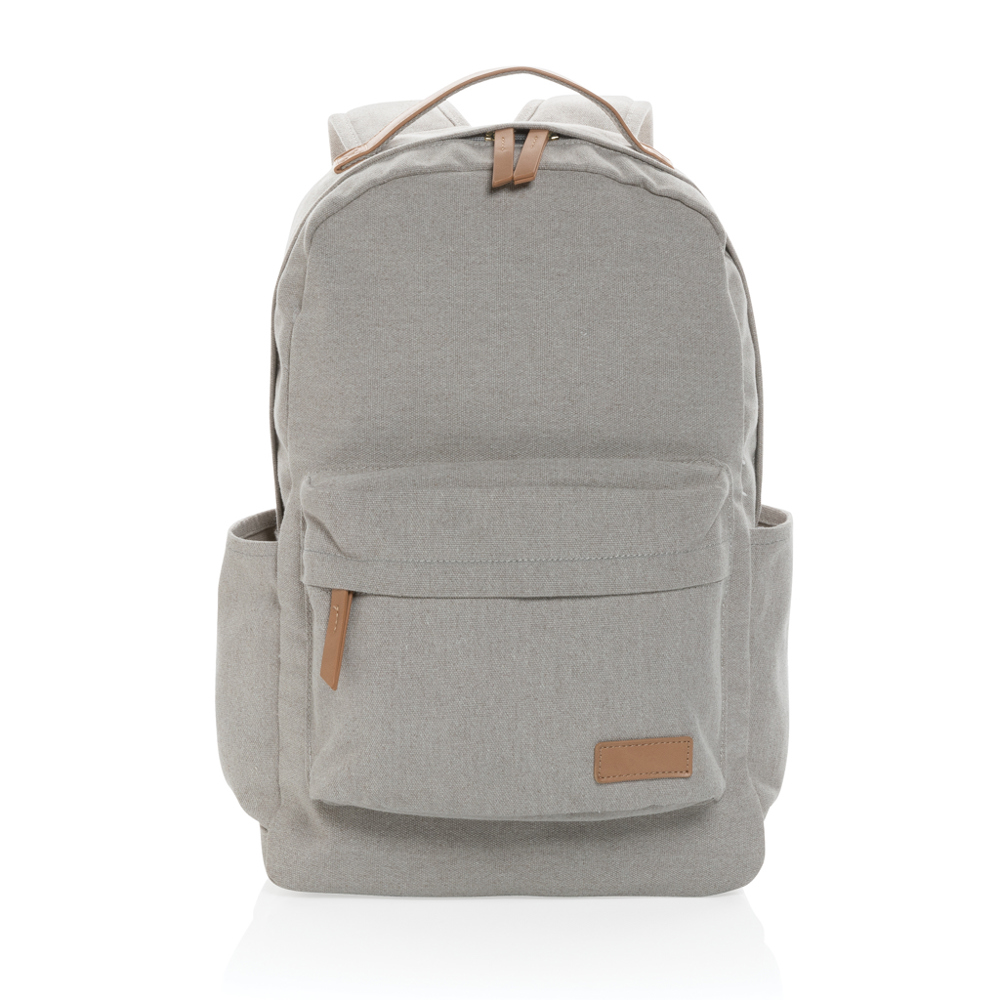 Impact AWARE™ 16 oz. recycled canvas laptop rugzak