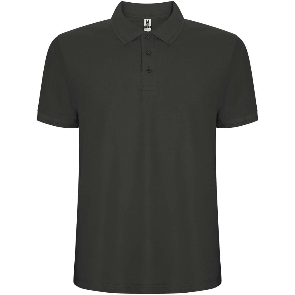 Pegaso Premium 220 g/m² herenpolo met korte mouwen - Donkerlood