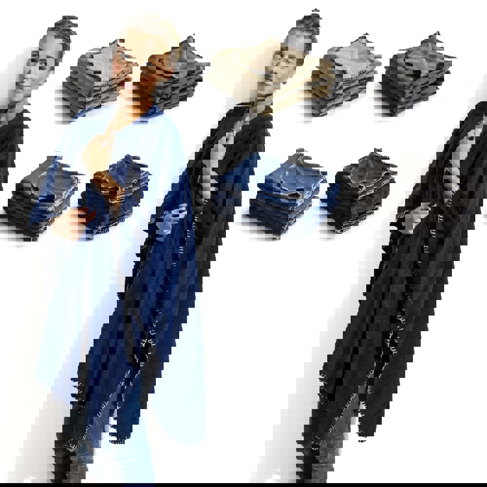 Nightingale fleece poncho 120x160 cm