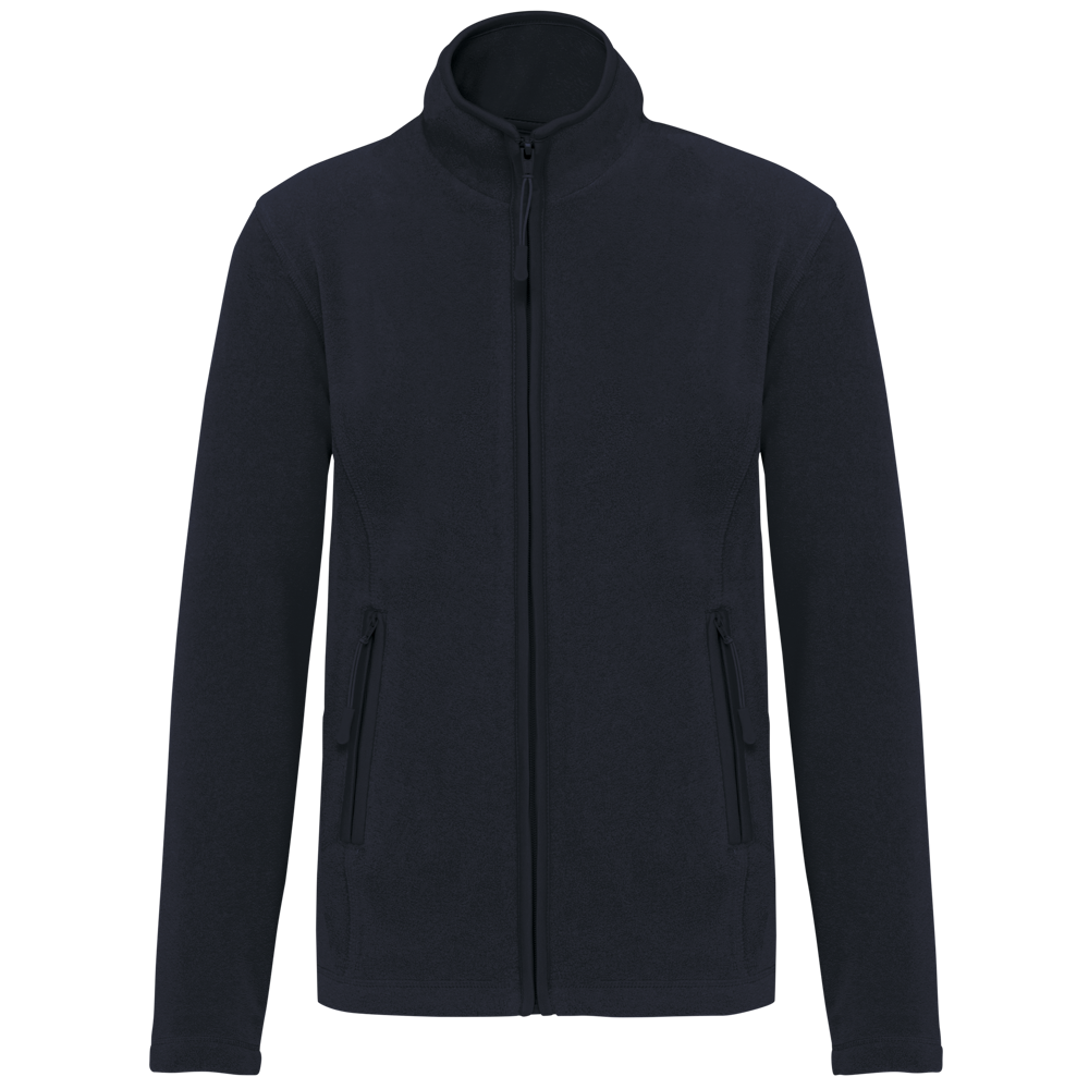 - Microfleece met rits dames - Navy