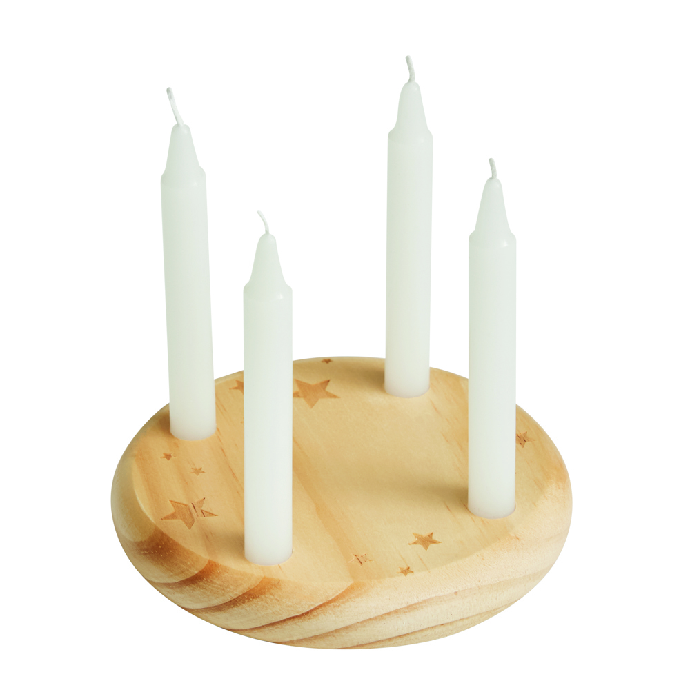 4-CHRISTMAS - Kleine houten adventskrans