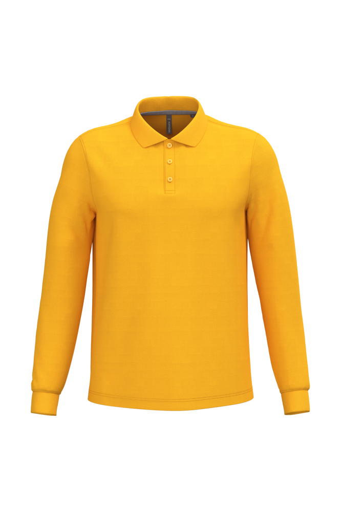 - Polo lange mouwen - Yellow