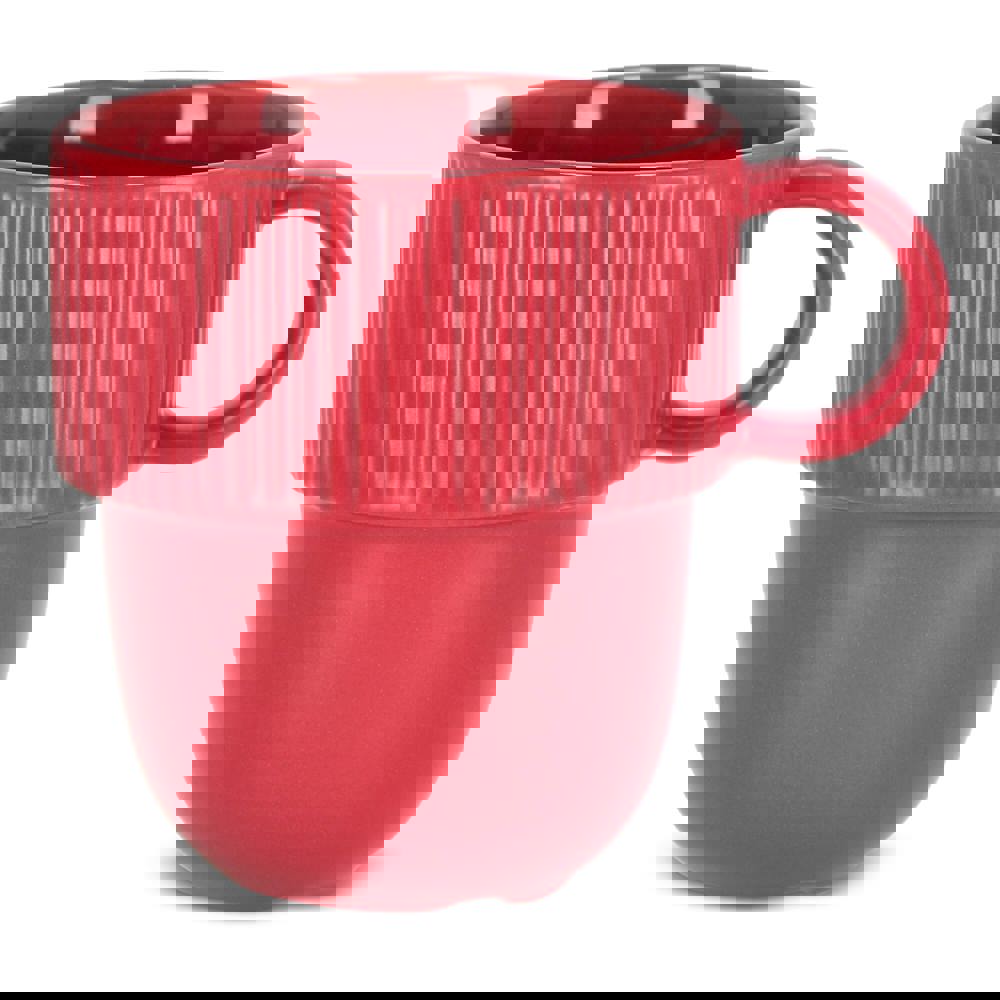 Sagaform Inka mok met oor 270ml - Rood