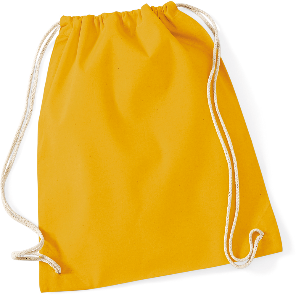 - Katoenen gymtas - Mustard