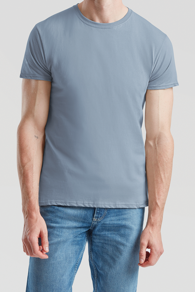 - Iconic-T Men's T-shirt - Mineral Blue