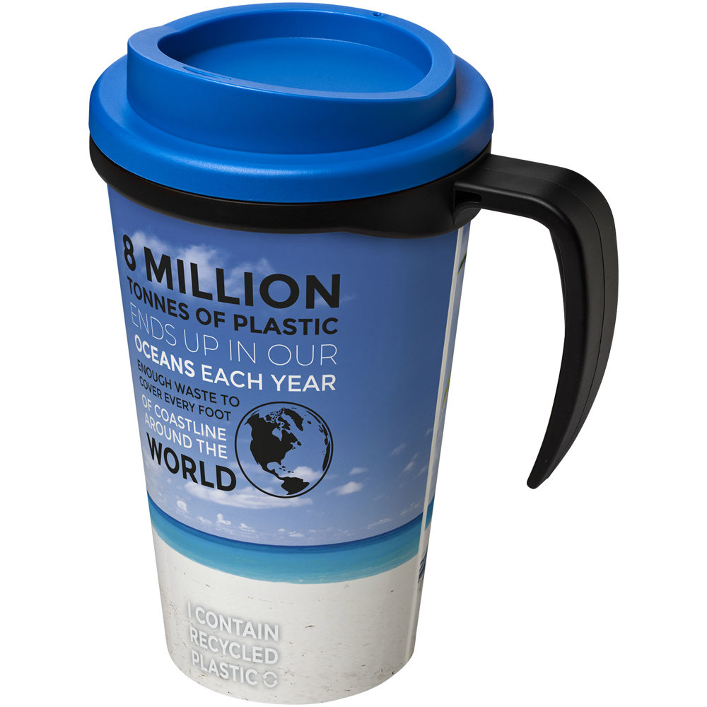 Brite Americano® grande 350 ml geïsoleerde beker - Zwart, Middenblauw