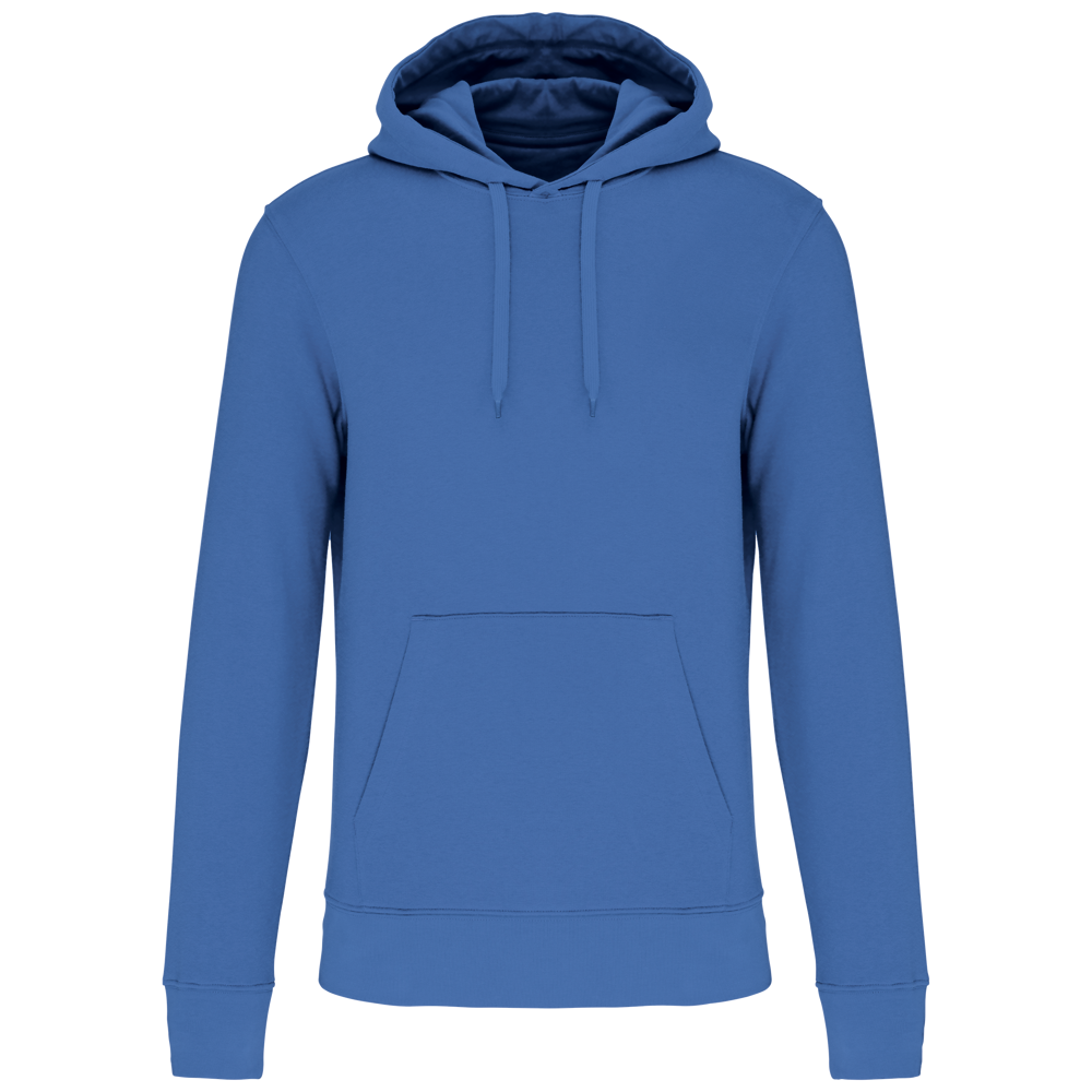 - Ecologische herensweater met capuchon - Light Royal Blue
