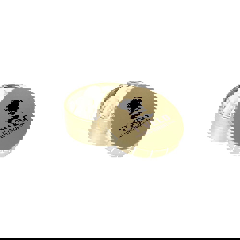 Super mini clic-clac blikje gevuld met pepermunt - goud