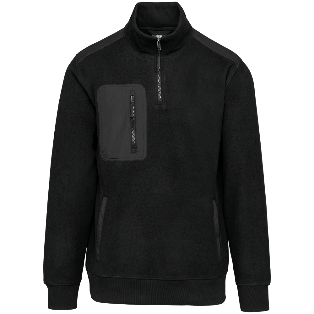 WK905 - Ecologishe fleece met ritskraag unisex