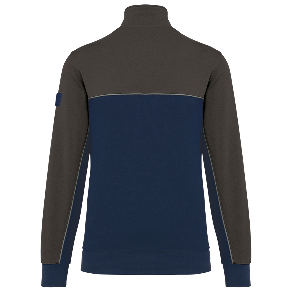 WK404 - Ecologische uniseks sweater met ritskraag