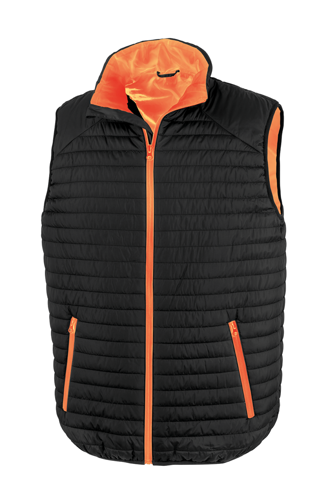 R239X - Bodywarmer Thermoquilt - Black / Orange