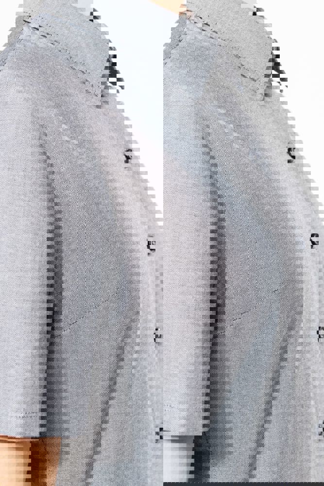 K536C - Dames Oxford blouse korte mouwen