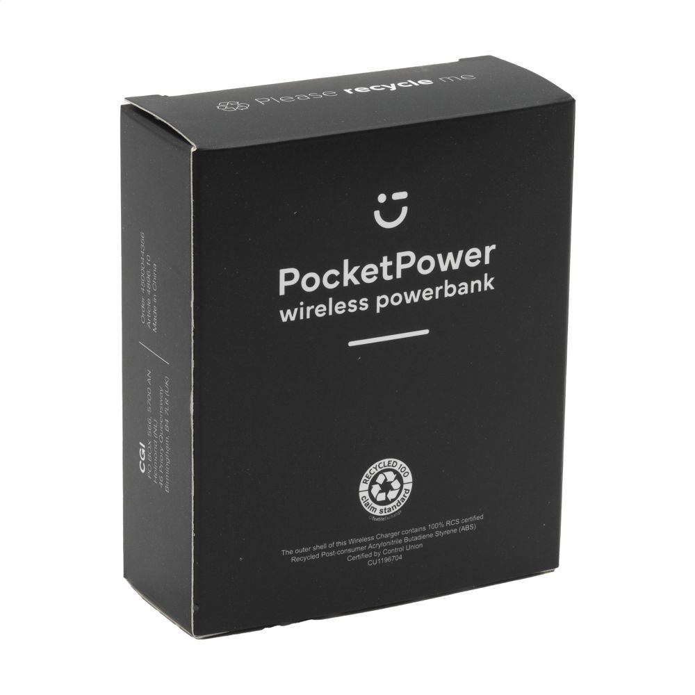 PocketPower 10000 Wireless Powerbank draadloze oplader