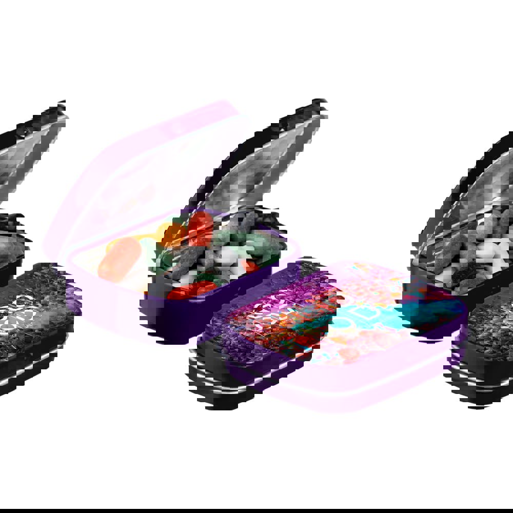 Mini scharnierblikje met snoep