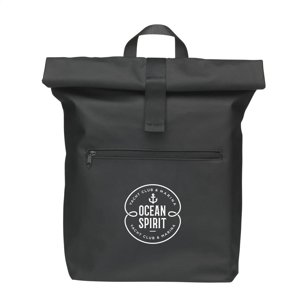 Lennon RCS Recycled Roll-Top Backpack rugzak - Zwart