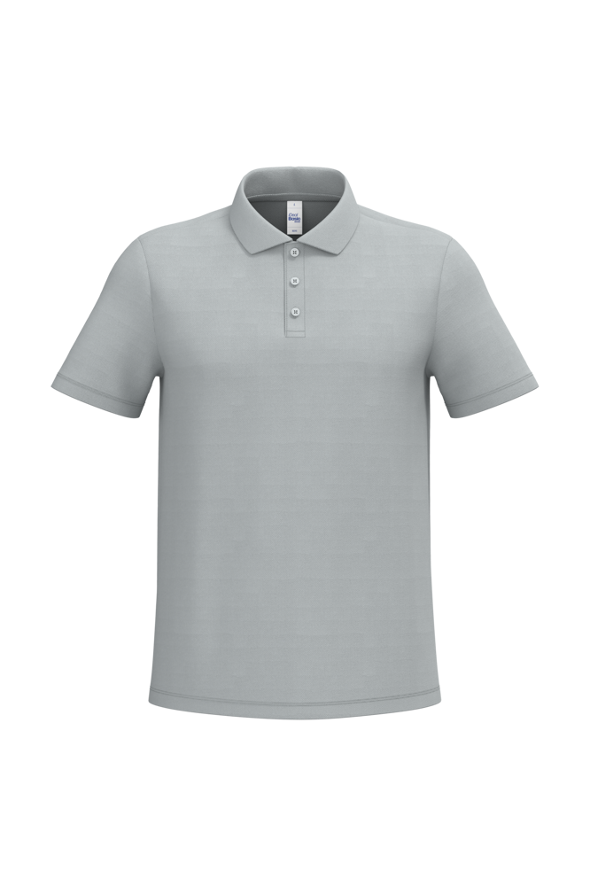 - Herenpolo piqué - Ideal Pacific Grey